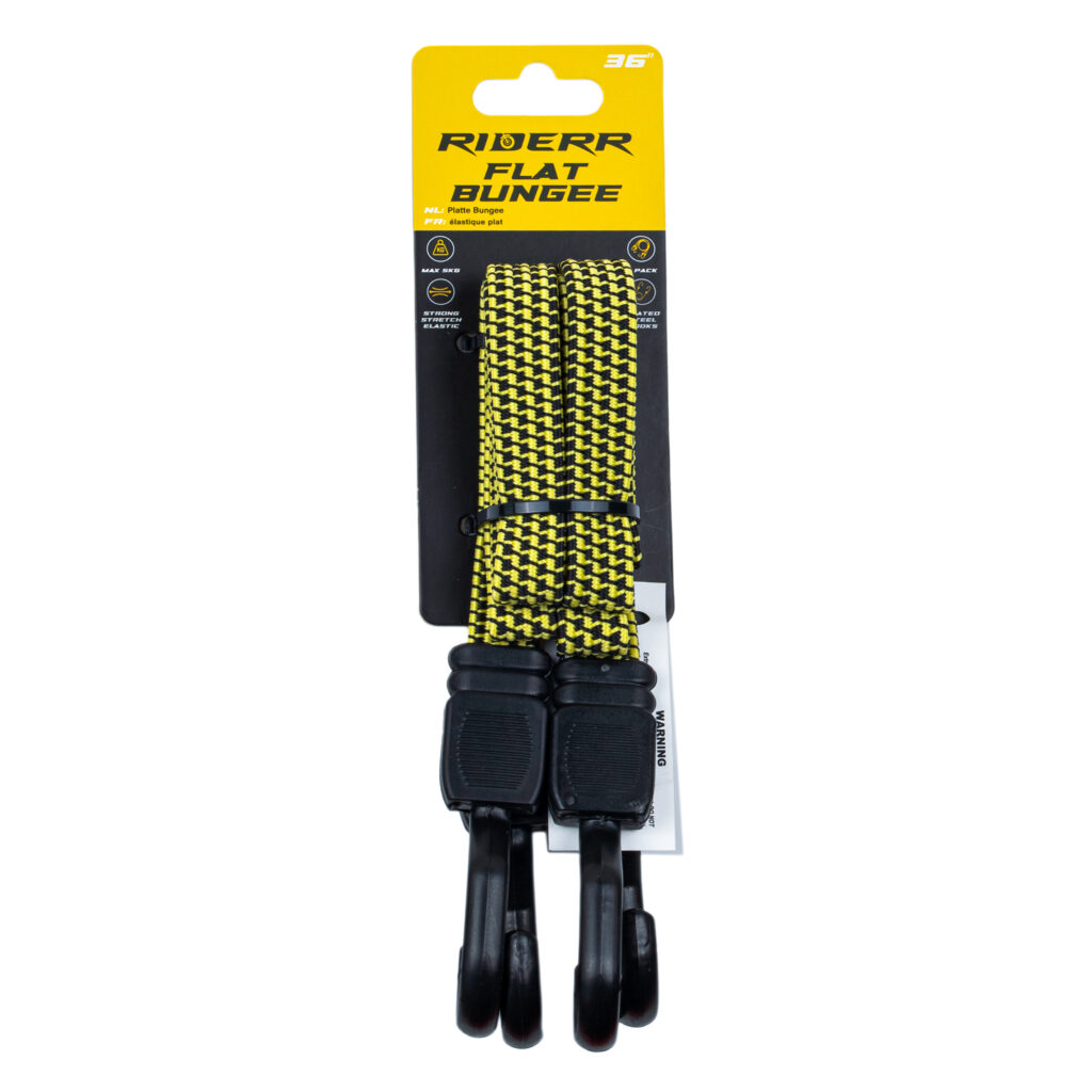 Riderr Flat Bungee 36 – heavy-duty flat bungee cord for securing cargo.