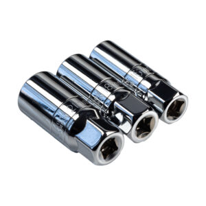 Riderr 3pc Magnetic Spark Plug Socket Set – motorcycle maintenance tool set.