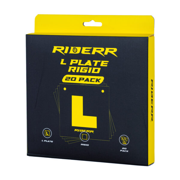 Riderr Rigid L Plate 20 Pack | Motorcycle Training Plates