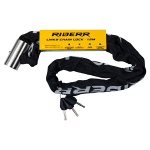 RIDERR Link10 1.5M Chain Lock – durable motorcycle chain lock 1.5 metres.