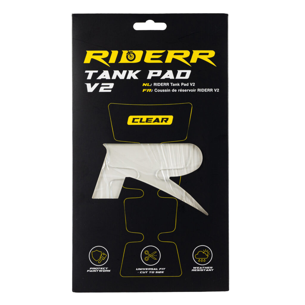 Riderr Tank Pad V2 Clear – protective motorcycle tank pad